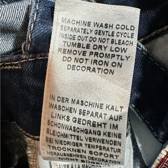 🔥 True Religion Denim Dark Blue Womens Overalls – Size 25 🔥 - Picture 6 of 9